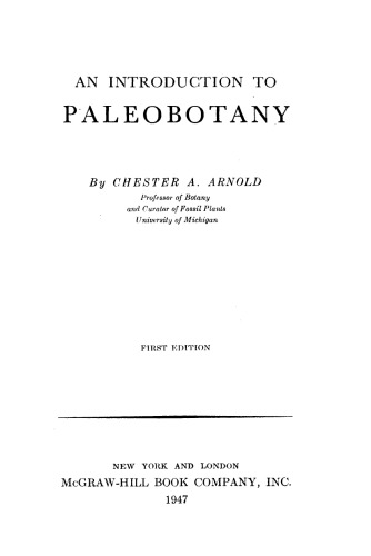 An Introduction to Paleobotany