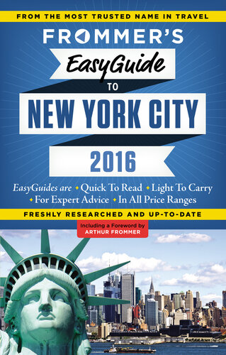 Frommer's EasyGuide to New York City 2016