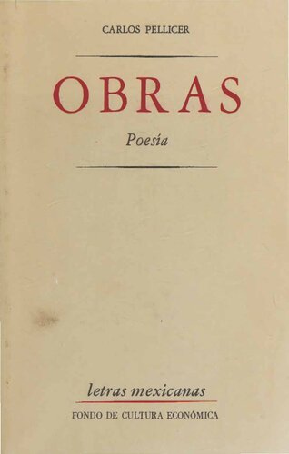 Obras. Poesía