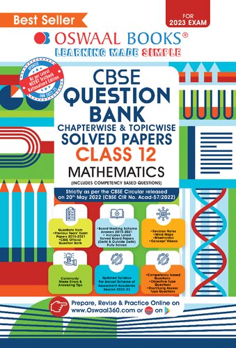 CBSE Question Bank Class 12 Mathematics Book Based On Latest Board Sample Paper Released On 16th Sep 2022 (For 2023 Exam)