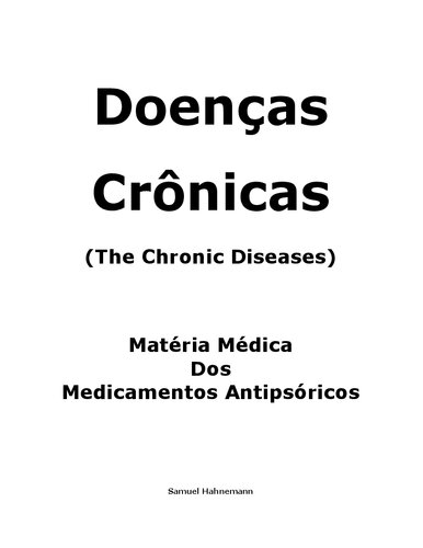 Doenças Crônicas Matéria Médica dos medicamentos antipsóricos