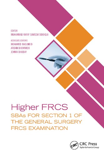 Higher FRCS: SBAs for Section 1 of the General Surgery FRCS Examination