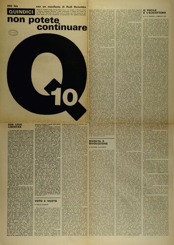 Quindici. Numero 10 (15 aprile 1968-15 maggio 1968)