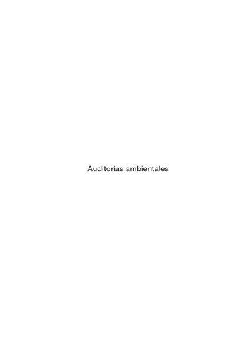 Auditorías Ambientales