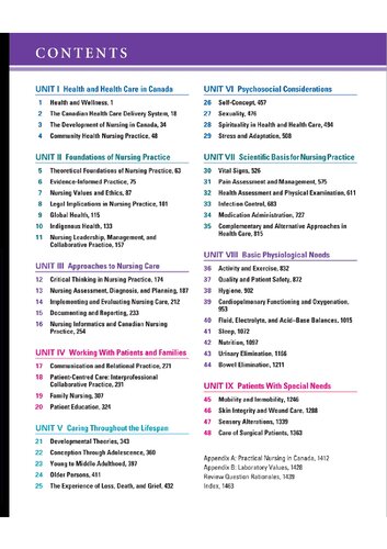 Canadian Fundamentals of Nursing 6th ed print layout