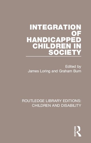 Integration of Handicapped Children in Society
