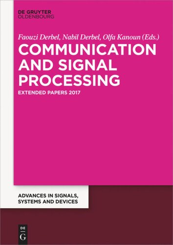 Communication, Signal Processing & Information Technology: Extended Papers