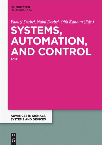 Systems, Automation and Control: 2017