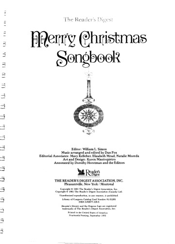 The Reader's Digest Merry Christmas Songbook