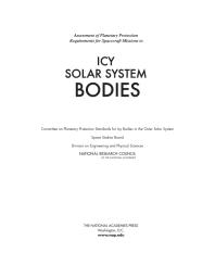 Assessment of Planetary Protection Requirements for Spacecraft Missions to Icy Solar System Bodies