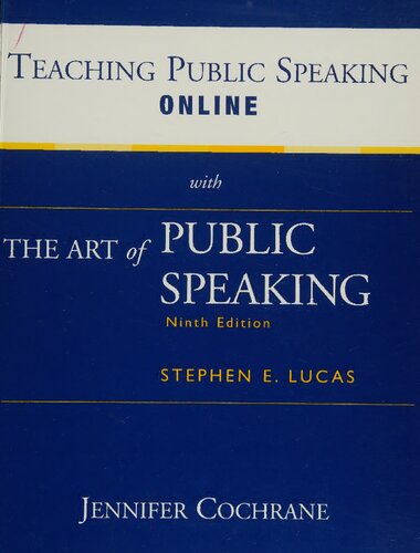 Teaching Public Speaking Online t/a The Art of Public Speaking