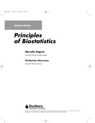 Principles of Biostatistics