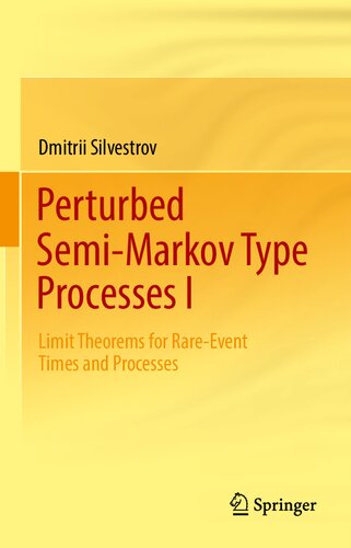 Perturbed Semi-Markov Type Processes I: Limit Theorems for Rare-Event Times and Processes