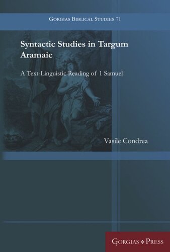 Syntactic Studies in Targum Aramaic: A Text-Linguistic Reading of 1 Samuel