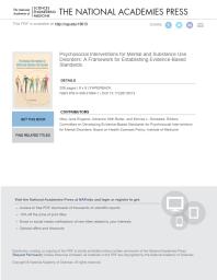 Psychosocial Interventions for Mental and Substance Use Disorders: A Framework for Establishing Evidence-Based Standards