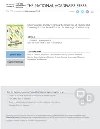 Understanding and Overcoming the Challenge of Obesity and Overweight in the Armed Forces: Proceedings of a Workshop