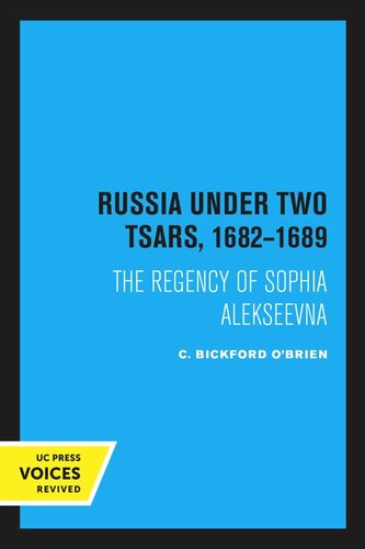 Russia Under Two Tsars, 1682–1689