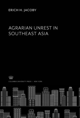 Agrarian Unrest in Southeast Asia