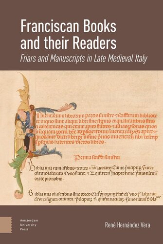 Franciscan Books and their Readers: Friars and Manuscripts in Late Medieval Italy