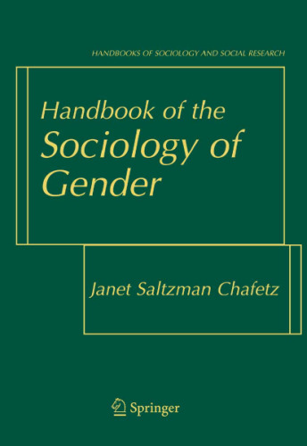 Handbook of the Sociology of Gender (Handbooks of Sociology and Social Research)