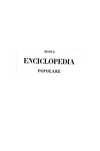 Supplemento alla nuova enciclopedia popolare con appendice: volume unico.