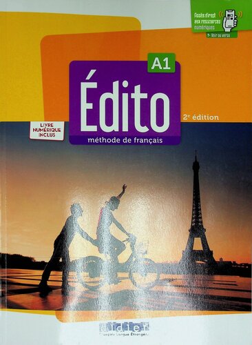 Edito A1 - Edition 2022 - Livre + livre numérique + didierfle.app