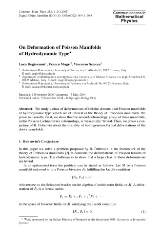 Communications in Mathematical Physics - Volume 253