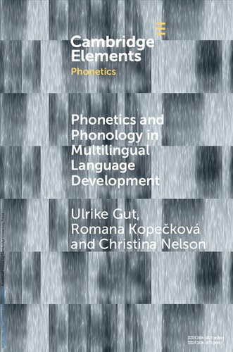 Phonetics and Phonology in Multilingual Language Development