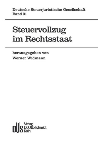 Steuervollzug im Rechtsstaat