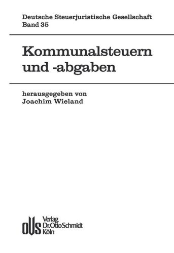 Kommunalsteuern und -abgaben