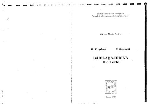 Babu-aha-iddina die Texte