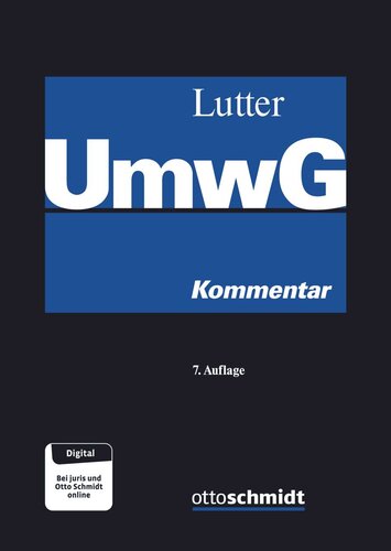 UmwG, Kommentar