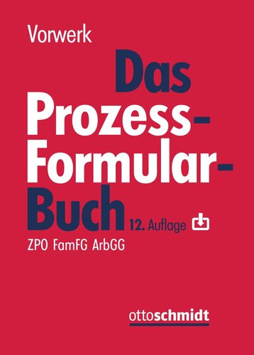 Das Prozessformularbuch