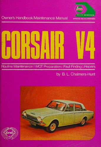 Haynes Ford Corsair V4 Owners Handbook/Maintenance Manual