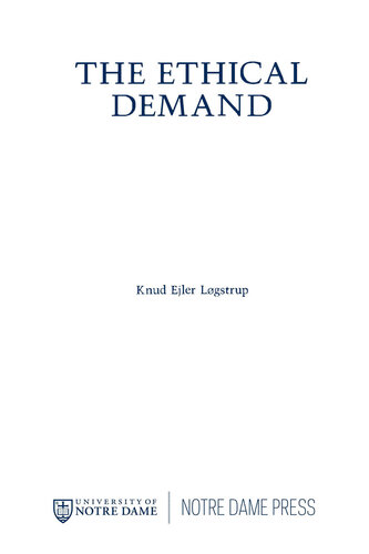 The Ethical Demand