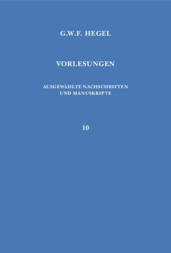 Vorlesungen über die Logik: Berlin 1831. Nachgeschrieben von Karl Hegel