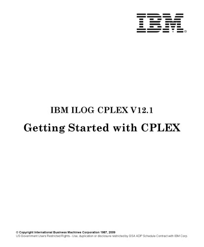 Getting Started with CPLEX