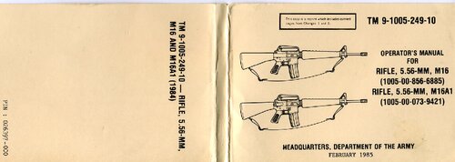 Operator's Manual for the M16 and M16A1