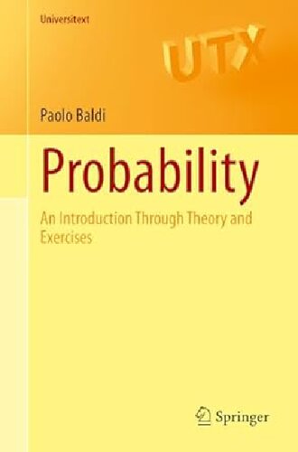 Probability: An Introduction Through Theory and Exercises