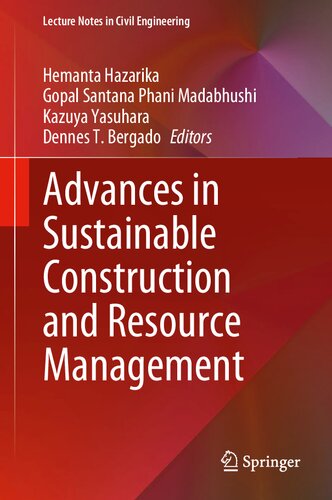 Advances in Sustainable Construction and Resource Management (Lecture Notes in Civil Engineering, 144)