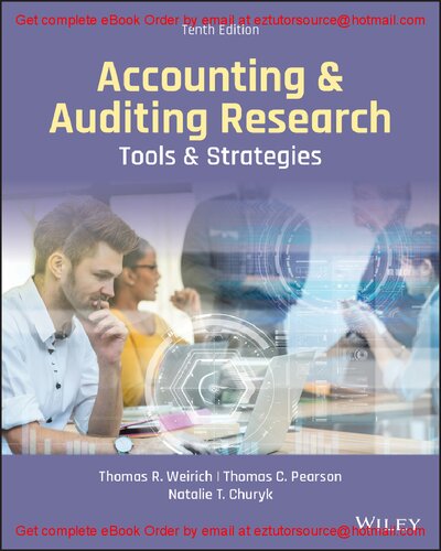 Accounting and Auditing Research Tools and Strategies