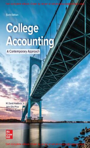 College Accounting A Contemporary Approach