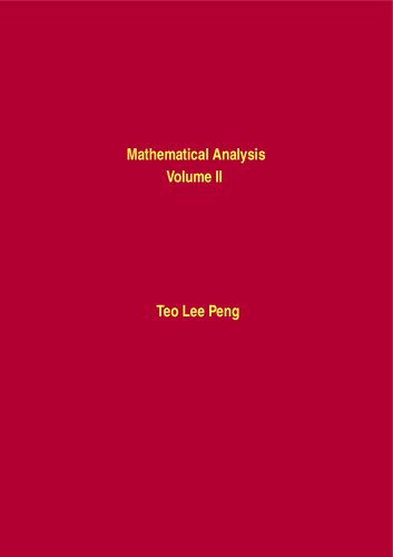 Mathematical Analysis. Volume II