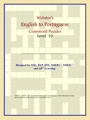 Webster's English to Portuguese Crossword Puzzles: Level 10