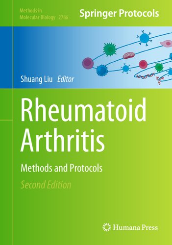 Rheumatoid Arthritis: Methods and Protocols