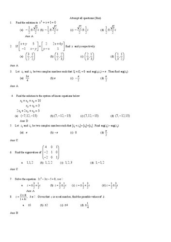 Linear Algebra