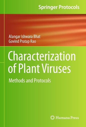 Characterization of Plant Viruses: Methods and Protocols (Springer Protocols Handbooks)