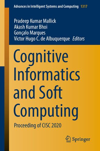 Cognitive Informatics and Soft Computing: Proceeding of CISC 2020 (Advances in Intelligent Systems and Computing, 1317)