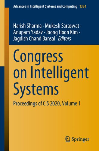 Congress on Intelligent Systems: Proceedings of CIS 2020, Volume 1 (Advances in Intelligent Systems and Computing, 1334)