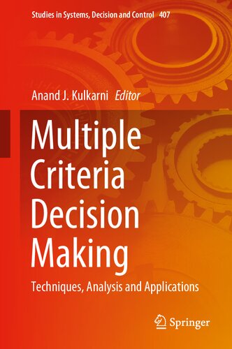 Multiple Criteria Decision Making: Techniques, Analysis and Applications (Studies in Systems, Decision and Control, 407)